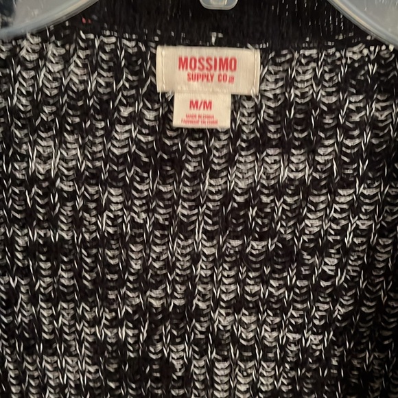 Mossimo Supply Co. Black and White Cardigan Sz M - Picture 2 of 6